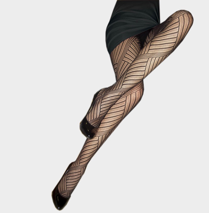 Geometric Fish Net Unique Geometric Pattern Fishnet Pantyhose – Destiny's custom designs
